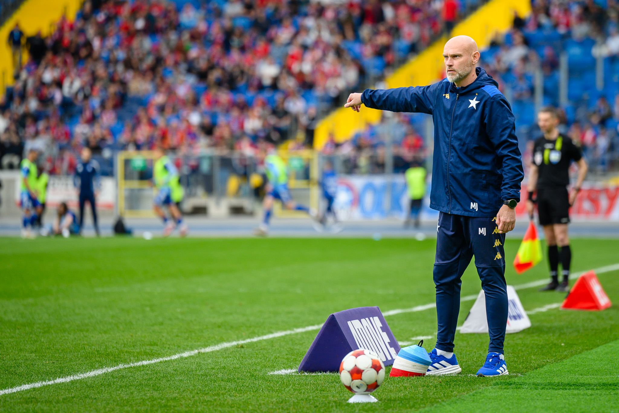 Trener Wisły Kraków Mariusz Jop